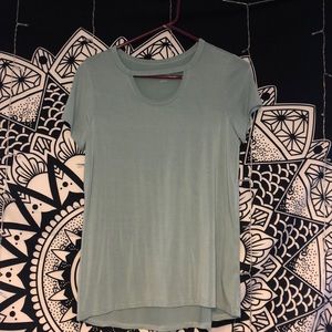art class - girl’s XL teal/light blue top